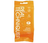 Real Techniques, Cleanse + Extend, Miracle Quick Dry Brush Wipes, 20 Wipes