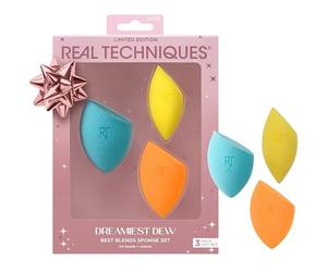 Real Techniques Dreamiest Dew Best Blends Sponge Kit, 3 Piece Limited Edition Gift Set