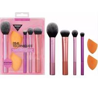 Real Techniques Everyday Essentials Makeup Brush Set and Beauty Sponge Kit