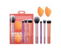 Real Techniques Everyday Essentials + Makeup Sponge Kit, 4 Makeup Brushes and...