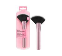 Real Techniques Extra Big Finishing Brush, Large Makeup Brush For Powder Bronzer, Highlight, & Contour, XL Fan Brush For Quick Application, Stocking Stuffer, Cruelty-Free, Synthetic Bristles, 1 Count