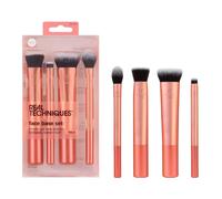 Real Techniques Face Base Makeup Brush Kit, For Concealer, Foundation, & Contour, Works With Liquid, Cream & Powder Products, Staples For Blending &