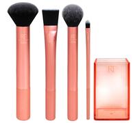 Real Techniques Flawless Base Makeup Brush 4 Piece Set + Storage Cup -RT10005200