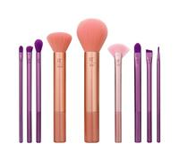 Real Techniques Insta Artist Brush Kit, Face, Ch ye Tools, Makeup Set for foundation, blush, bronzer, concealer, and eyeshadow, professional quality applicators, 9 Piece Set
