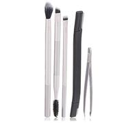 Real Techniques Limited Edition Brush, Blend, and Brow Holiday Kit, Stocking Stuffer, Brow Sculpting, Trimming, and Shaping, 5 Piece Gift Set