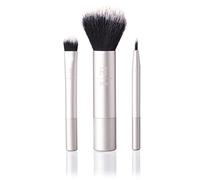 Real Techniques Limited Edition Natural Mini Glow Holiday Kit, Stocking Stuffer, Soft Bristles, Luxury Skincare and Makeup Tool Kit, 4 Piece Gift Set