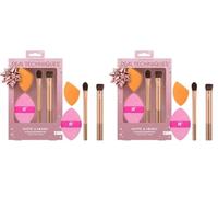 Real Techniques Matte & Merry Ultimate Blending Kit, 4 Piece Limited Edition Gift Set (Pack of 2)