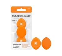 Real Techniques Mini Miracle Concealer Puff Trio, Set of 3 | Small Makeup Sponge for Liquid & Cream Foundation & Concealer, Reusable & Travel Friendly, Vegan & Cruelty Free