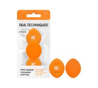Real Techniques Mini Miracle Concealer Puff Trio, Small Makeup Puff For Liquid and Cream Foundation and Concealer, Targeted Concealing, Travel