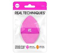 Miracle 2-In-1 Powder Puff, Dual-Sided Makeup Blending Puff, Reversible Elastic Band, Precision Makeup Sponge & Powder Puff, For Liquid, Cream &
