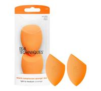 Real Techniques Miracle Complexion Makeup Sponge Full Cover Foundation, Pack Of Two (Packaging May Vary)