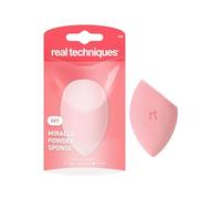 Real Techniques Miracle Powder Sponge, Velvet Finish, Latex-Free, Vegan | Makeup Sponge for Powder Formulas, Suitable for Foundation, Bronzer & Blush Blending, Buildable Coverage, Cruelty-Free