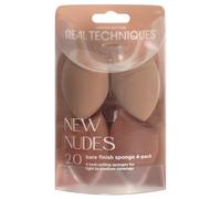 Real Techniques New Nudes 2.0 Bare Finish Makeup Sponge 4Pack, Makeup Blendin...