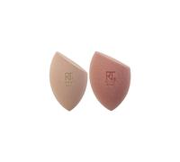 Real Techniques New Nudes Real Reveal Sponge Duo, Makeup Blending Sponges For Foundation, For Dewy Or Matte Makeup, Offers Light, Medium, Or Full