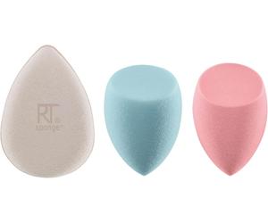 REAL TECHNIQUES Sponge+ Beauty Makeup Blenders for Facial Cleanser - 3 Pcs set
