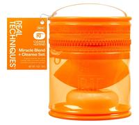 Real-Techniques Sponges Sponge-SetsMiracle Blend & Cleanse Set Miracle Deep Cleansing Soap 30 g + 1x Miracle Complexion Sponge + 1x Mini Travel Tote