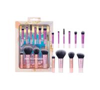 Real Techniques Travel Fantasy Mini Brush Kit, 11 Piece Set, Synthetic Bristles, Travel-Sized with Cosmetic Bag.