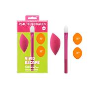 Real Techniques Vivid Escape Bright Eyes Concealer 4 Piece Set, Includes Kitt...