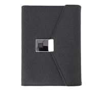 Real Time Digital Smart Pen Notebook with Fingerprint Lock, Seamless Sound to Text Conversion, Ideal Present for Students and Professionals, PU Leather Material