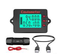 Real-Time Monitoring Device for Lithium Iron Phosphate Batteries with 4-in-1 Display and USB Connectivity for Data Transfer (50A)