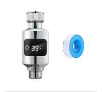Real-Time Shower Water Thermometer Featuring Reverse LED Display for Enhanced Visibility in Low-Light Bathroom Conditions