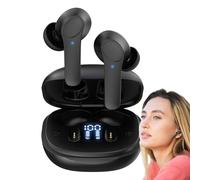 Real Time Translation Earbud, Wireless Multilingual Translation Earphone with Charging Case, Low Latency Translator Device with Noise Cancellation for International Travel