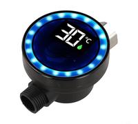 Real-Time Water Temperature Monitor for Showers with LED Display and Color-Change Indicator for Safety