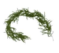 Real Touch Norfolk Pine Garland Green Artificial Christmas Garland Faux Greenery for Holiday Fireplace Mantel Window Indoor Outdoor Decor