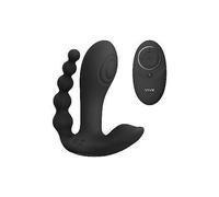 Real Triple Vibrator Vibrating Dildo Anal Vaginal Silicone Ball Dildo