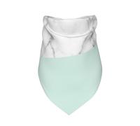 Real White Marble Half Pastel Mint Green,Bib Scarf Triangle Hood Adjustable Pet Scarf Washable Hood Suitable for Small, Medium and Large Dogs and Cats