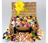 Real Wicker Retro Sweet Hamper Large Selection Suitable for All Occasions
