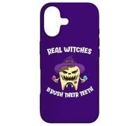 Real Witches Brush Their Teeth Monster Tooth Halloween Case for iPhone 17