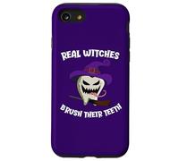 Real Witches Brush Their Teeth Monster Tooth Halloween Case for iPhone SE (2020) / 7/8