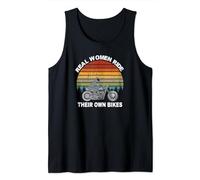 Real Women Ride Their Own Bikes Motorbike Lady Biker Gift Tank Top