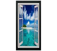 Real Wood Black Picture Frame Wall Art Gallery Frame Photo Frames Acrylic Glass Poster Small Large Frames 35cm x 95cm