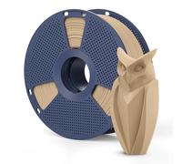 Real Wood Fiber PLA Filament 1.75mm 2025 Upgrade Spool Compatible with Bambulab Refill Filament, 1kg(2.2lbs) SUNLU 3D Printer Filament, Maple Wood