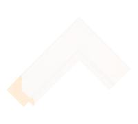 Real Wood, Hand Crafted Frames (Bezel) for the Samsung Frame TV 2021 to 2024 (Lincoln White 52mm) (65 inch)