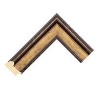 Real Wood, Hand Crafted Frames (Bezel) for the Samsung Frame TV 2021 to 2025 (Classic Aged Gold 45mm, 50 inch)