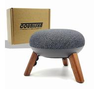Real Wood Mount Compatible for Google Home mini,nest mini Speaker,Tripod Mount Holder with Metal Frame,Anti-Slip Safe Stable Wooden Stand for Home Mini on Desk (Walnut)