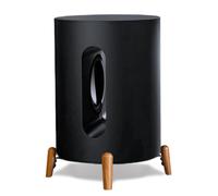 Real Wood Stand Compatible for Sonos sub mini on floor table desk,Walnut | Wooden bracket for sub mini subwoofer,tripod desktop Mount Protect big speaker for Sound,Secure Stable holder on carpet
