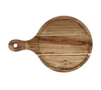 Real Wood Steak Dinner Plate Round Wooden Platter for Pizza Bread & Pastries SLE Slate Pizza Stone Tray Perfect for Serving & Entertaining