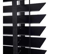 Real Wood Venetian Blinds, Blackout Privacy Shutters, Heat Insulation Horizontal Window Treatments, Custom Made for Windows (W55xH150cm / 22x59in)