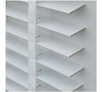 Real Wooden Venetian Blinds, 50mm Slats, Blackout Shades, Privacy Screen, Solid Wood with Tapes, Size 135x150cm