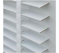 Real Wooden Venetian Blinds, 50mm Slats, Blackout Shades, Privacy Screen, Solid Wood with Tapes, Size 135x150cm