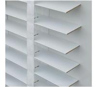 Real Wooden Venetian Blinds, 50mm Slats, Blackout Shades, Privacy Screen, Solid Wood with Tapes, Size 135x150cm