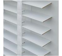 Real Wooden Venetian Blinds, 50mm Slats, Blackout Shades, Privacy Screen, Solid Wood with Tapes, Size 135x150cm
