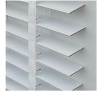 Real Wooden Venetian Blinds, 50mm Slats, Blackout Shades, Privacy Screen, Solid Wood with Tapes, Size 135x150cm