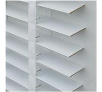 Real Wooden Venetian Blinds, 50mm Slats, Blackout Shades, Privacy Screen, Solid Wood with Tapes, Size 135x150cm