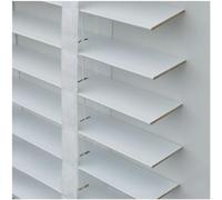 Real Wooden Venetian Blinds, 50mm Slats, Blackout Shades, Privacy Screen, Solid Wood with Tapes, Size 135x150cm