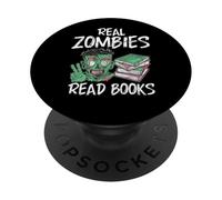 Real Zombies Read Books Zombie PopSockets Adhesive PopGrip